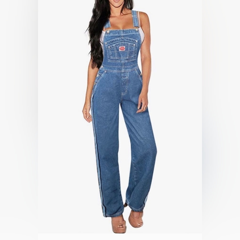 Revolt Women's Denim Overalls Size Small‎